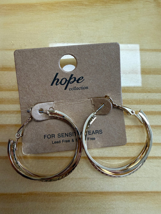 Layered Gold Hoops