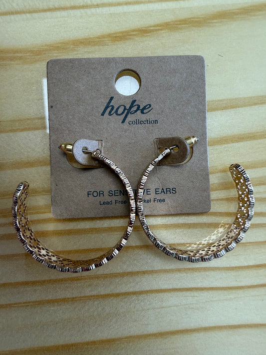 Golden Prairie Curve Earrings