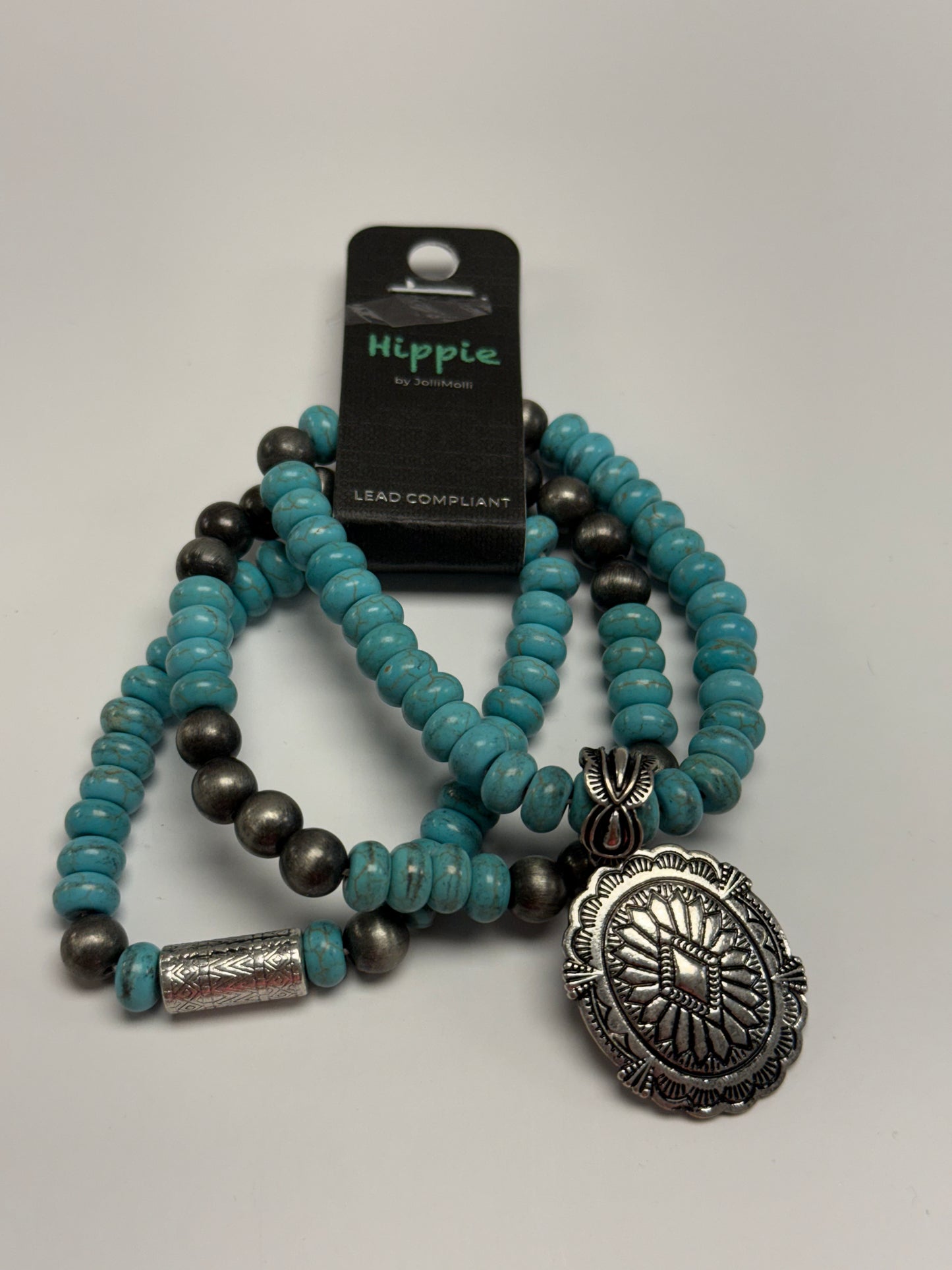Turquoise Concho Layered Bracelet