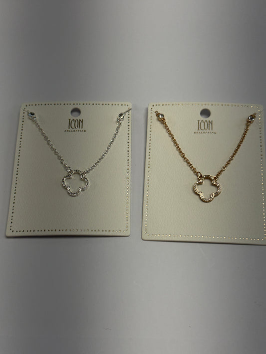 Sparkle Clover Necklace