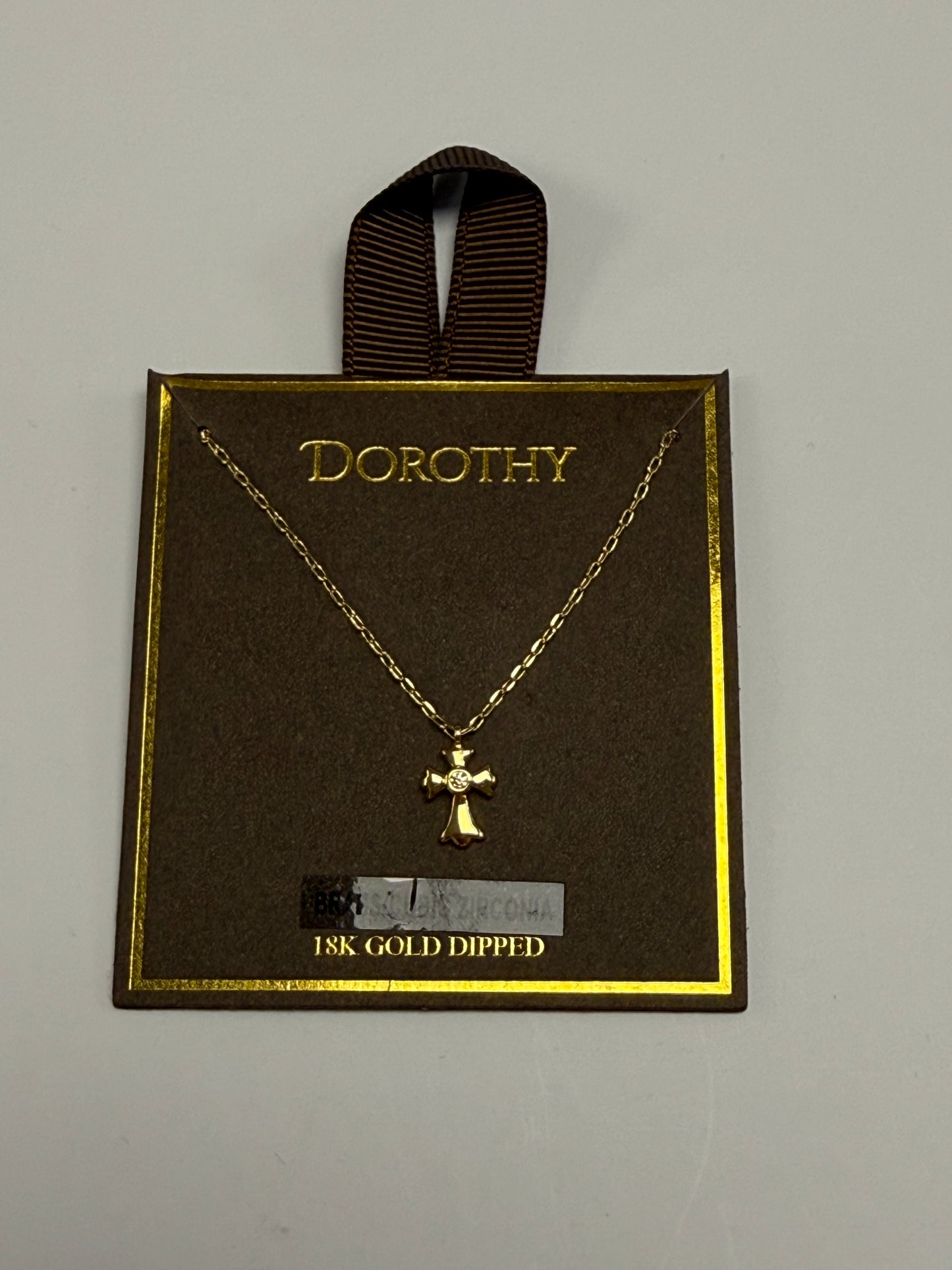 Ornate Gold Cross Necklace