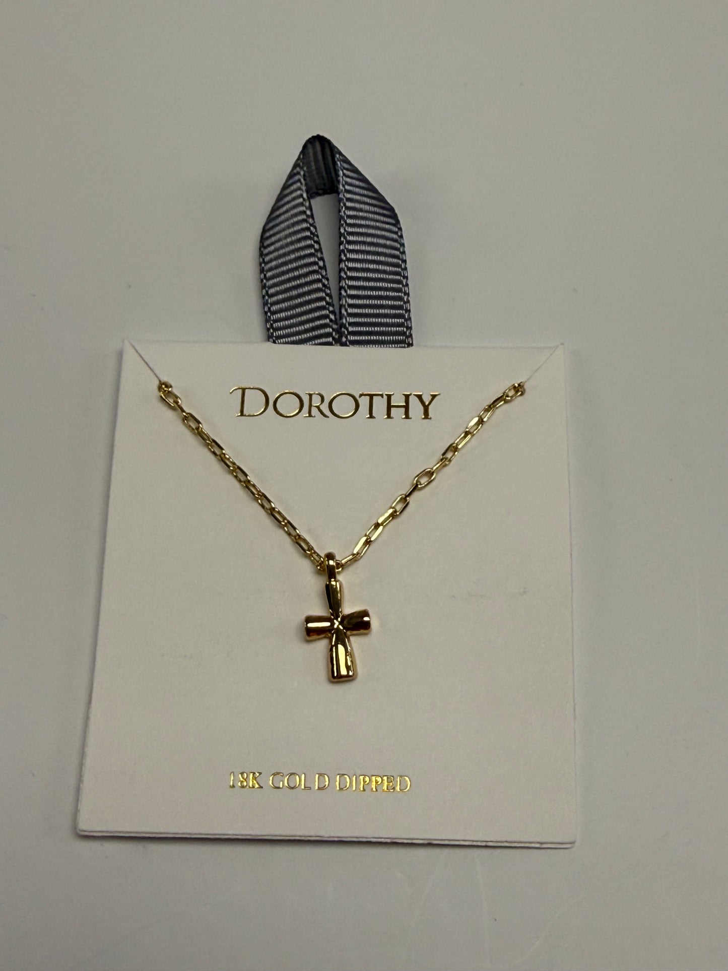 Classic Gold Cross Necklace