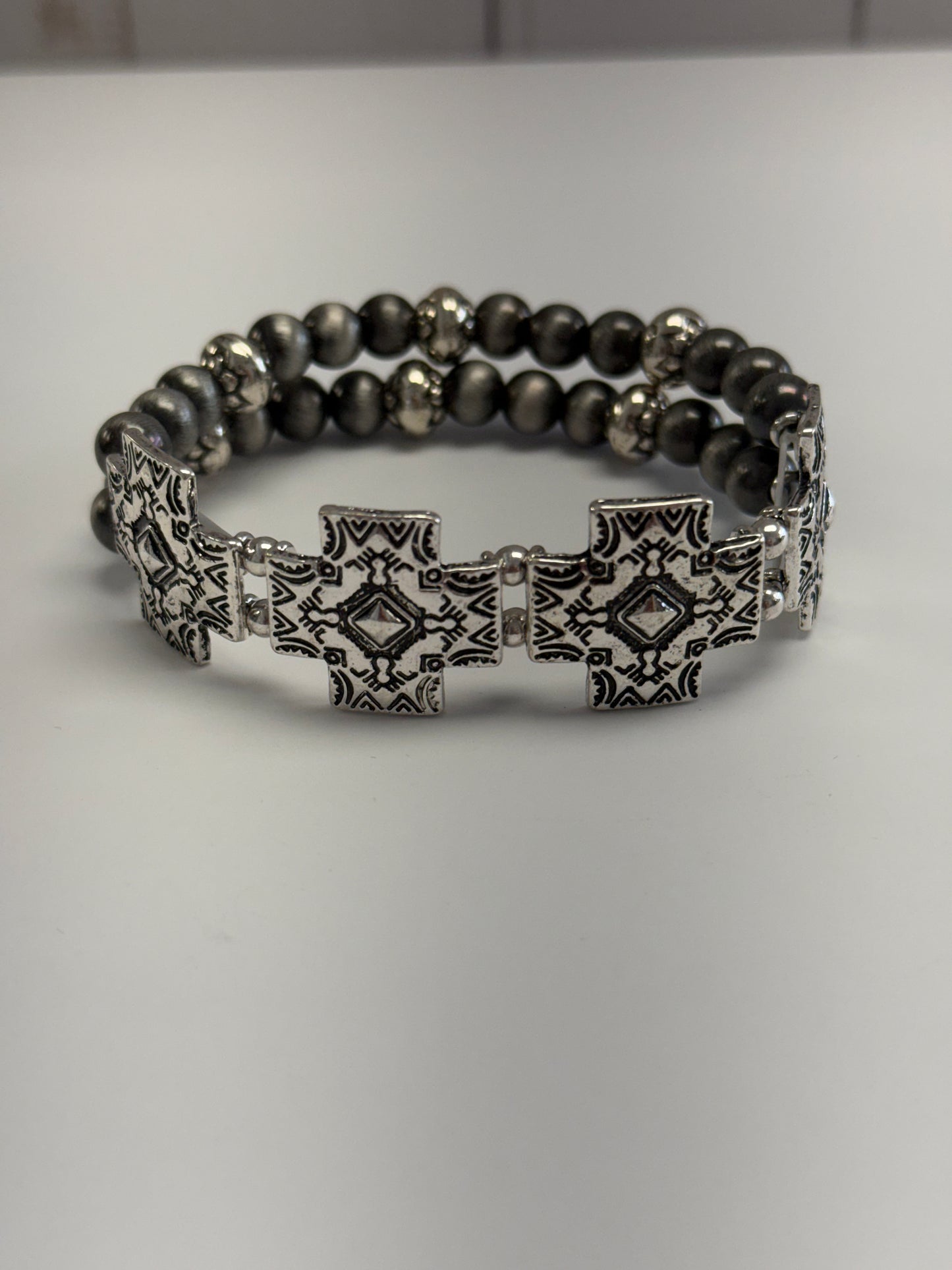 Southwestern Cross Stretch Bracelet