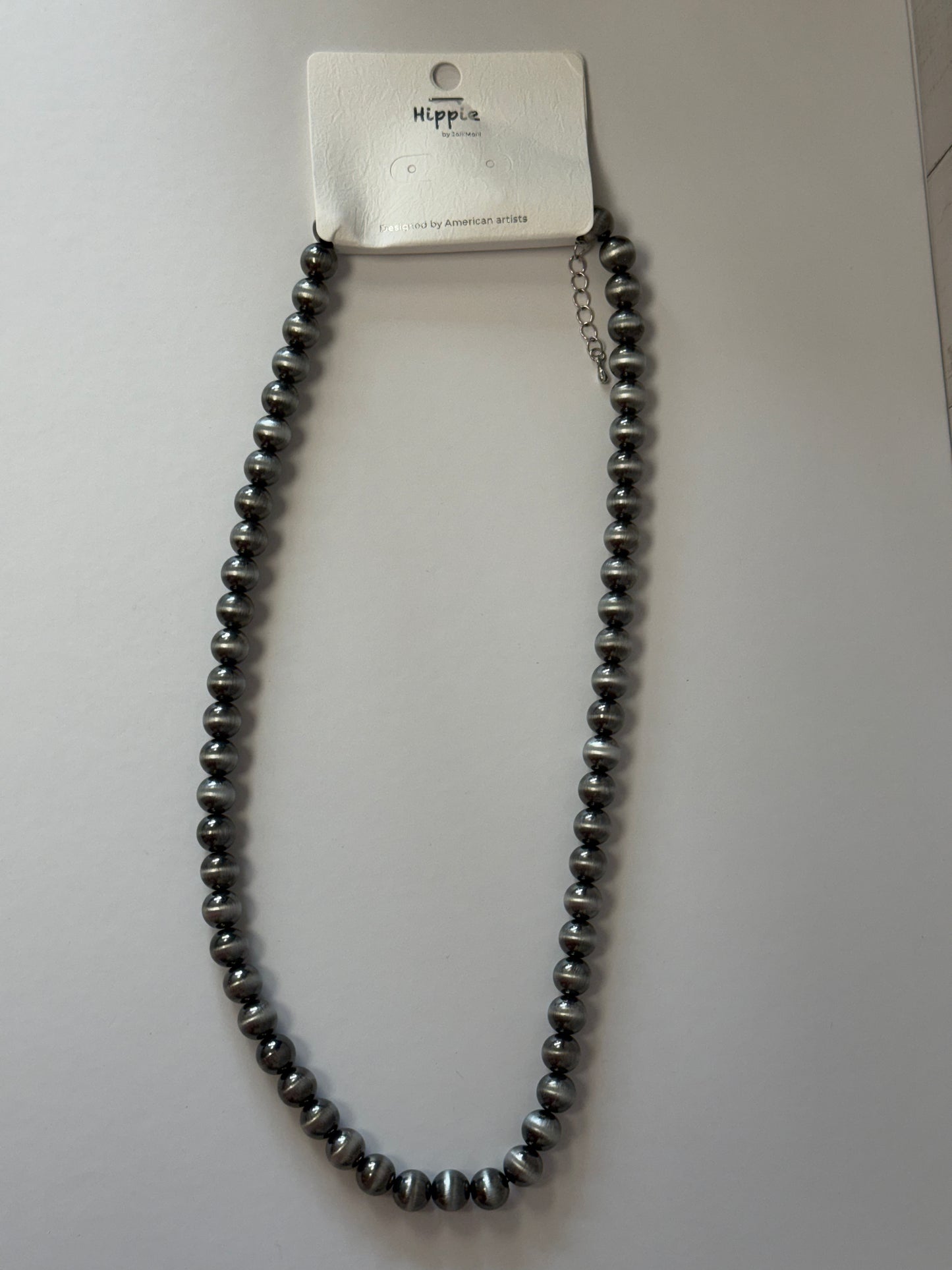Classic Silver Bead Necklace
