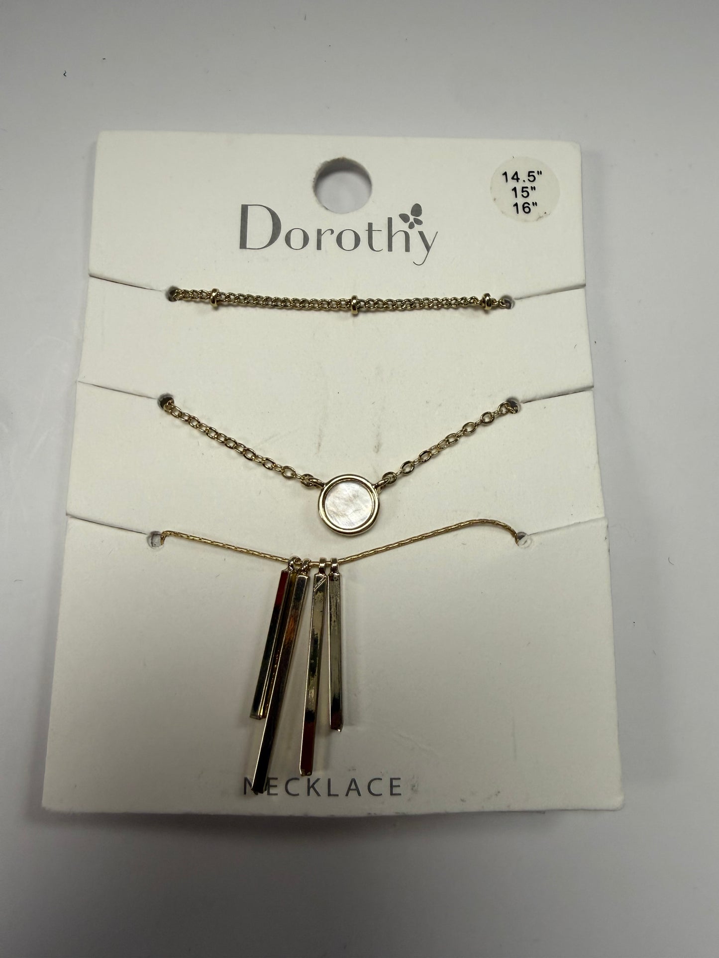 Golden Layered Trio Necklace Set