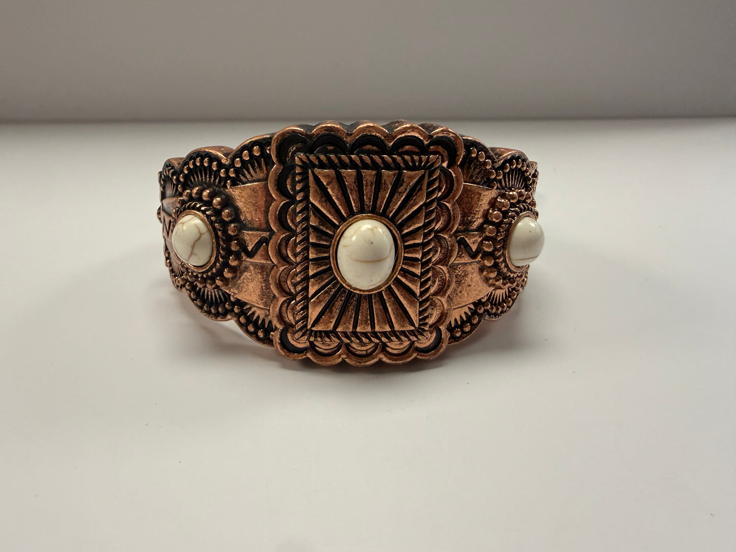 Copper Concho Stretch Bracelet