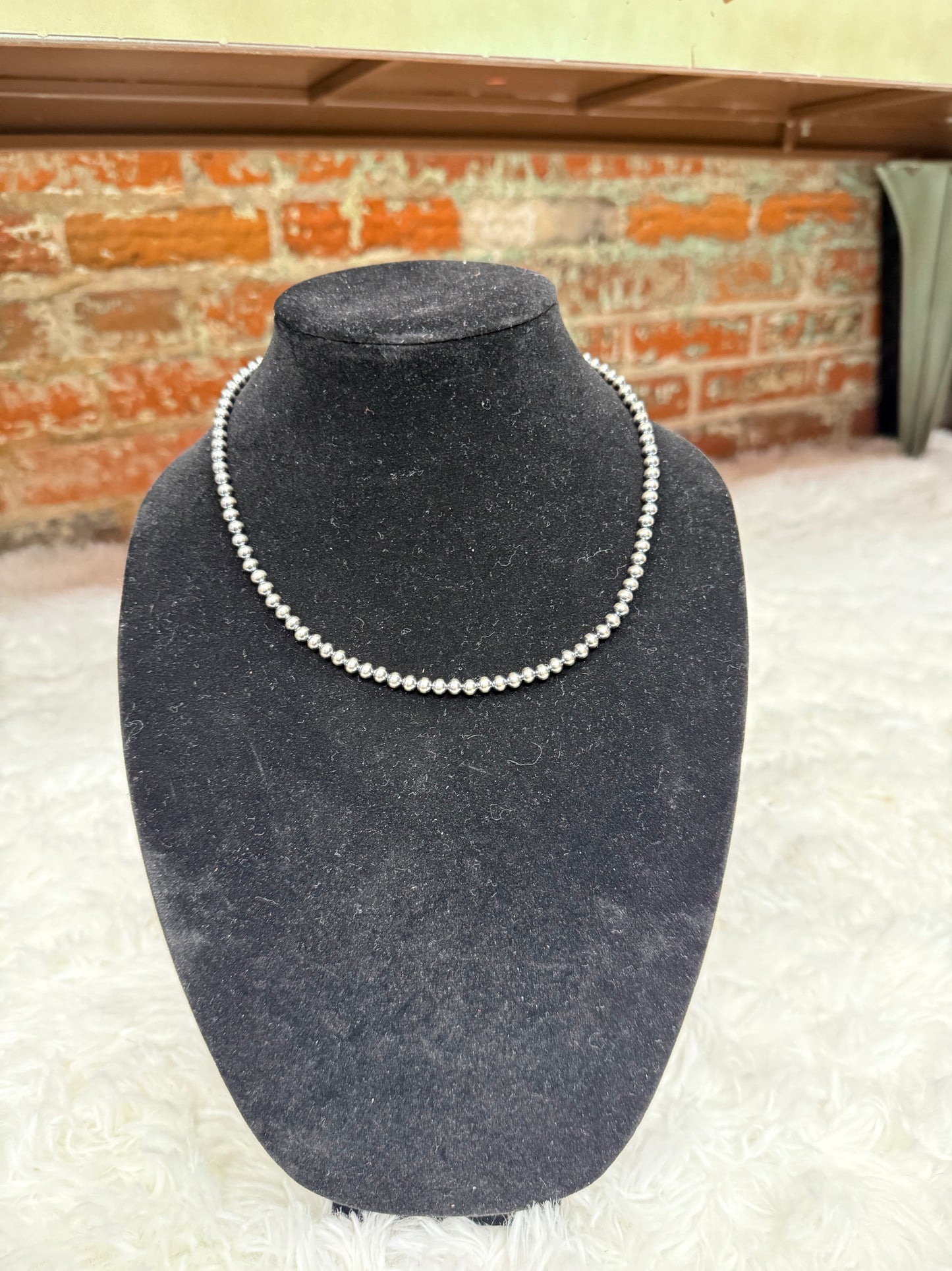 18" Sterling Silver 5mm Pearls