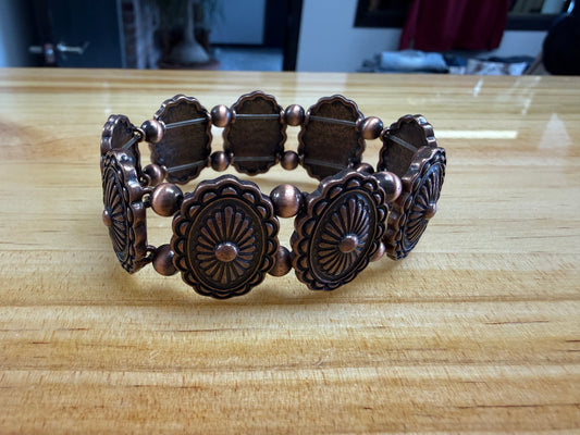 Faux Copper Concho bracelet