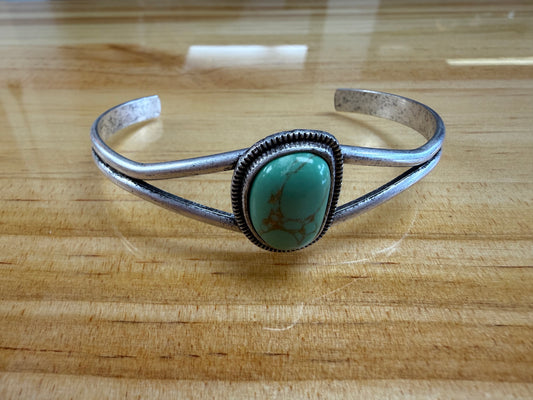 Faux Turquoise Cuff