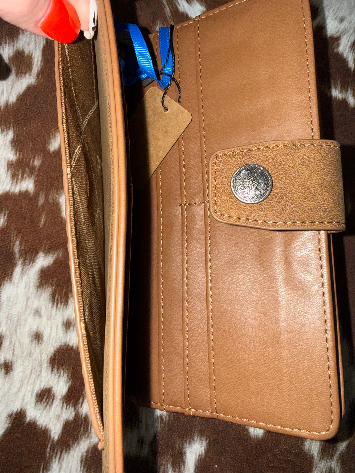 Wrangler Western Floral Tooled RFID Wallet