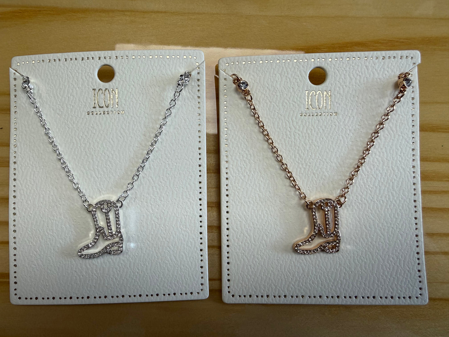 Rodeo Sparkle Boot Necklace