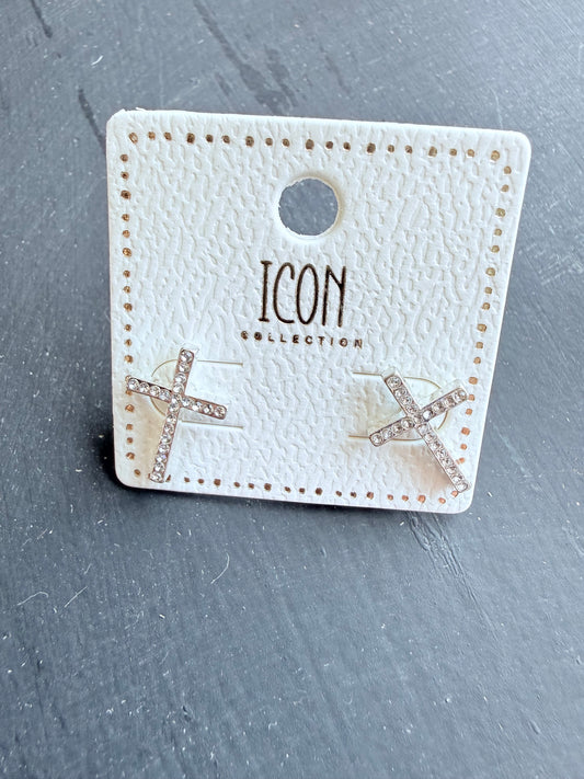 Faith & Spark Cross Earrings