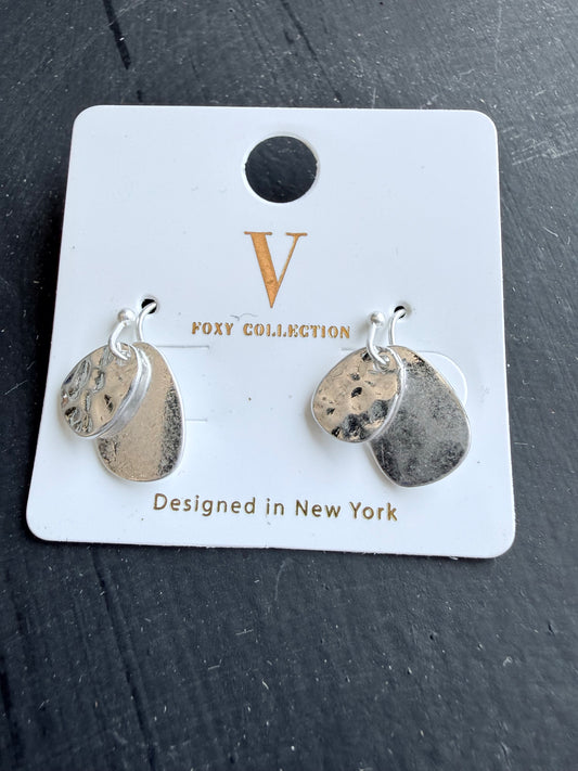 Silver Mesa Drop Earrings