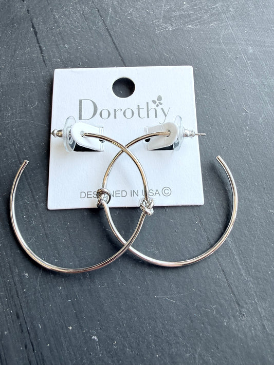 Knotted Hoop Earrings
