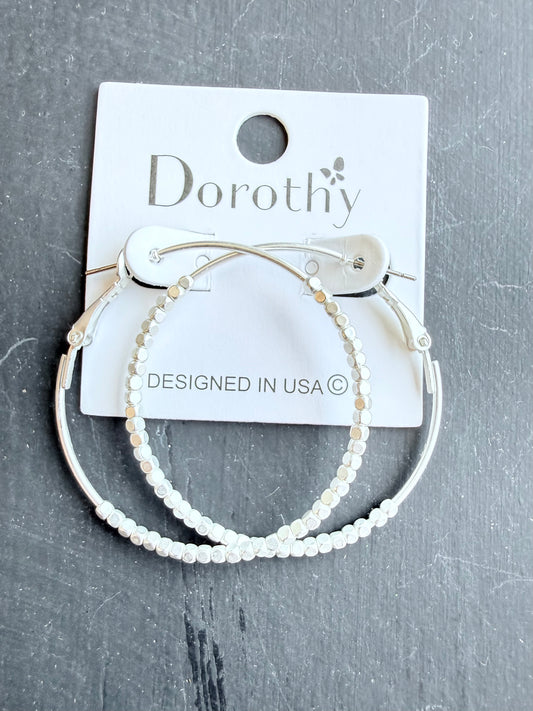 Beaded Luxe Hoop Earrings