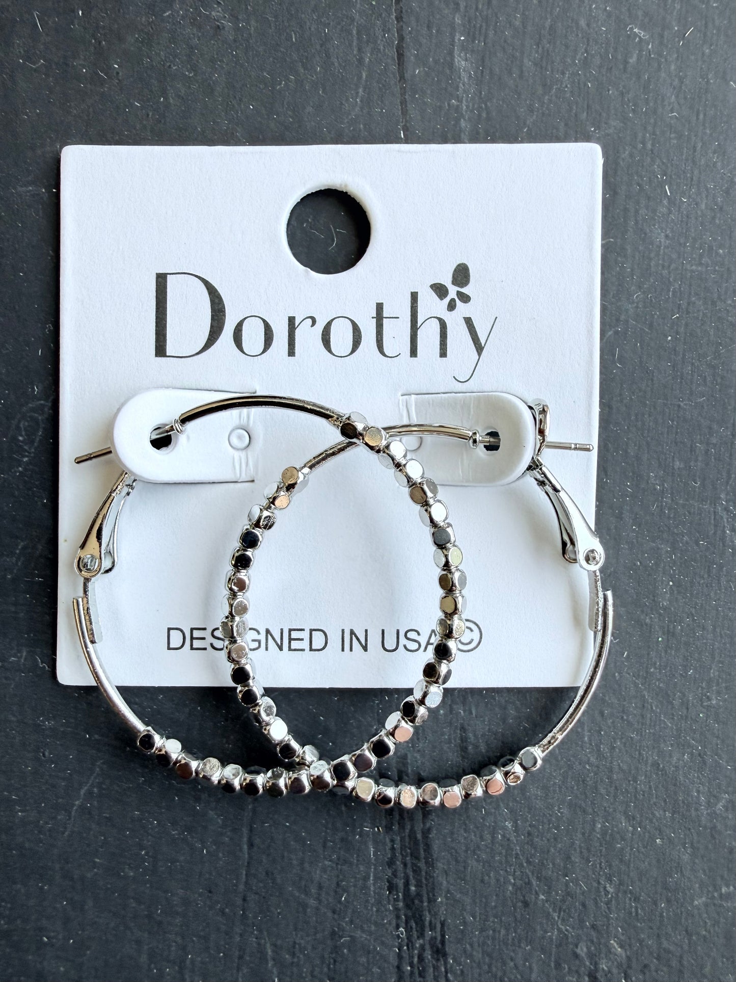 Midnight Shine Hoop Earrings