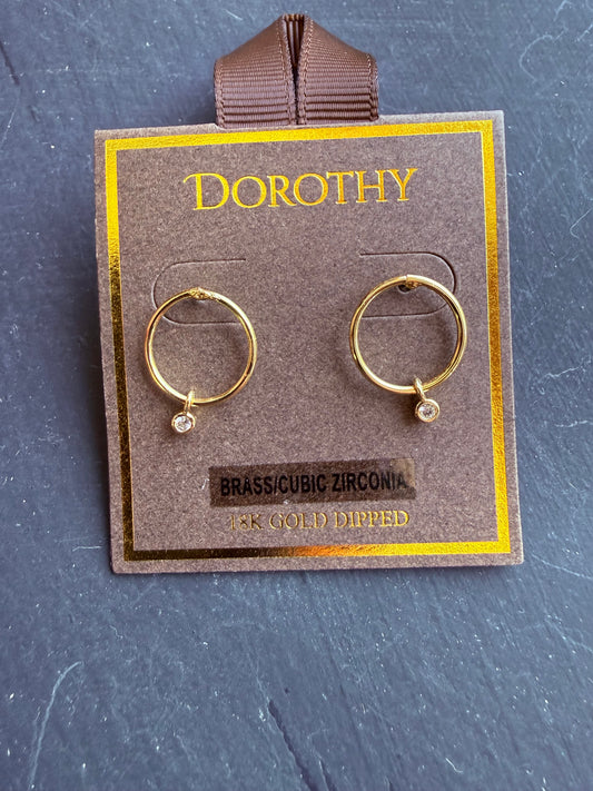 Luxe Drop Hoop Earrings