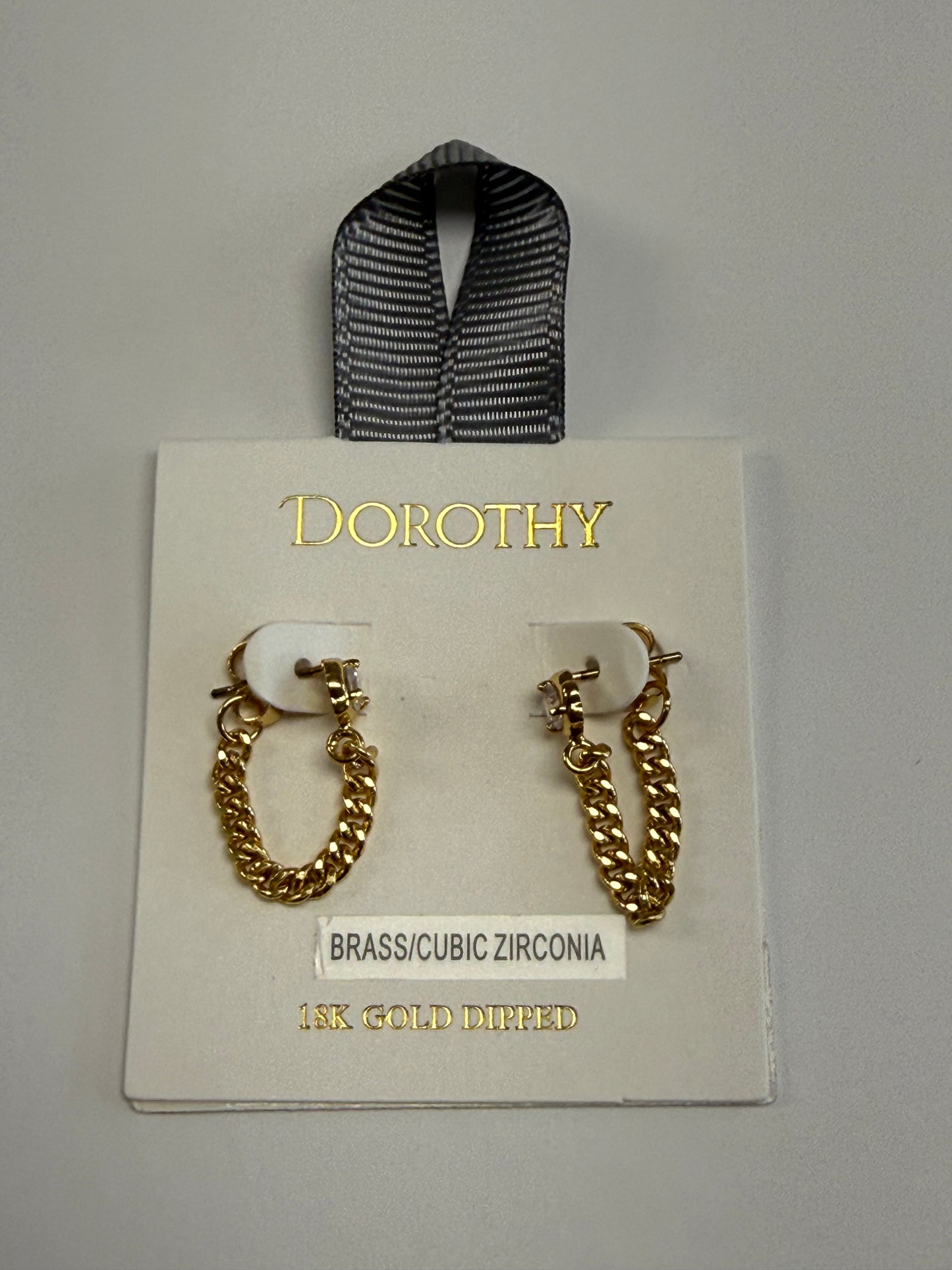 Linked Up Gold Chain Earrings