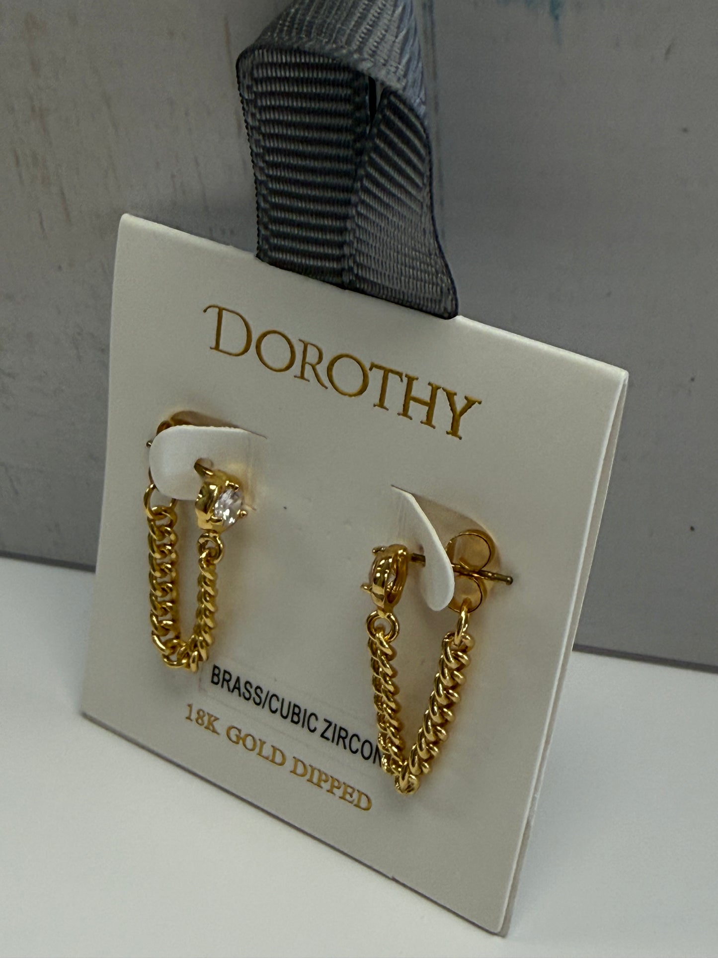 Linked Up Gold Chain Earrings