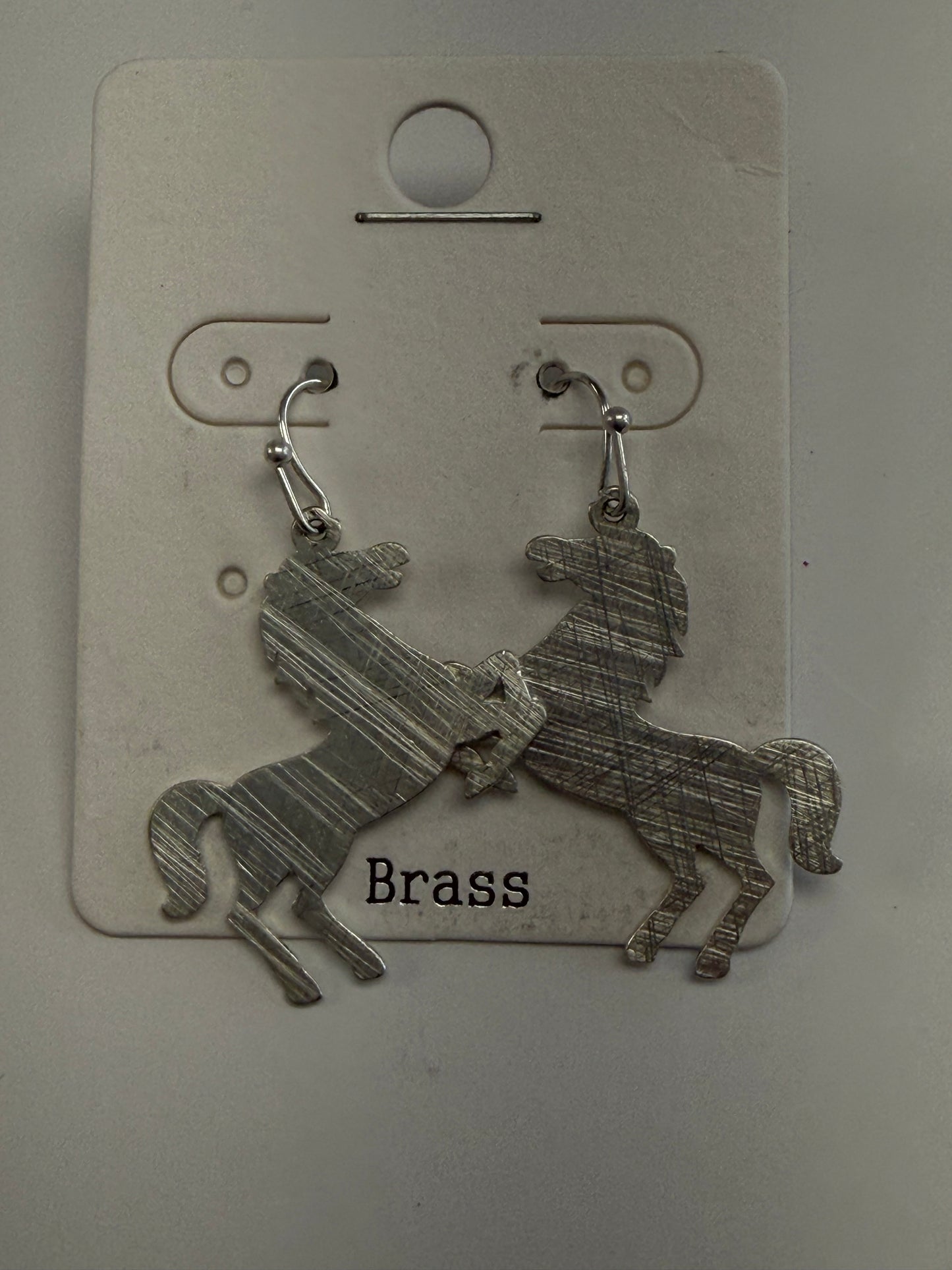 Rearing Horse Drop Earrings
