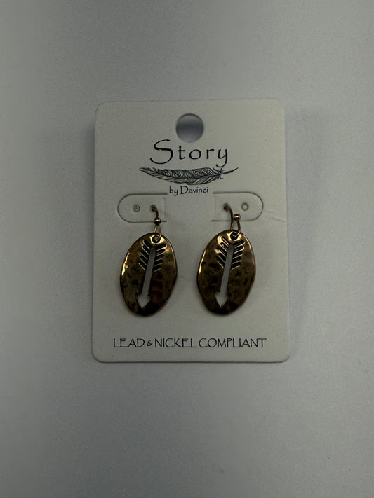 Arrowhead Cutout Drop Earrings