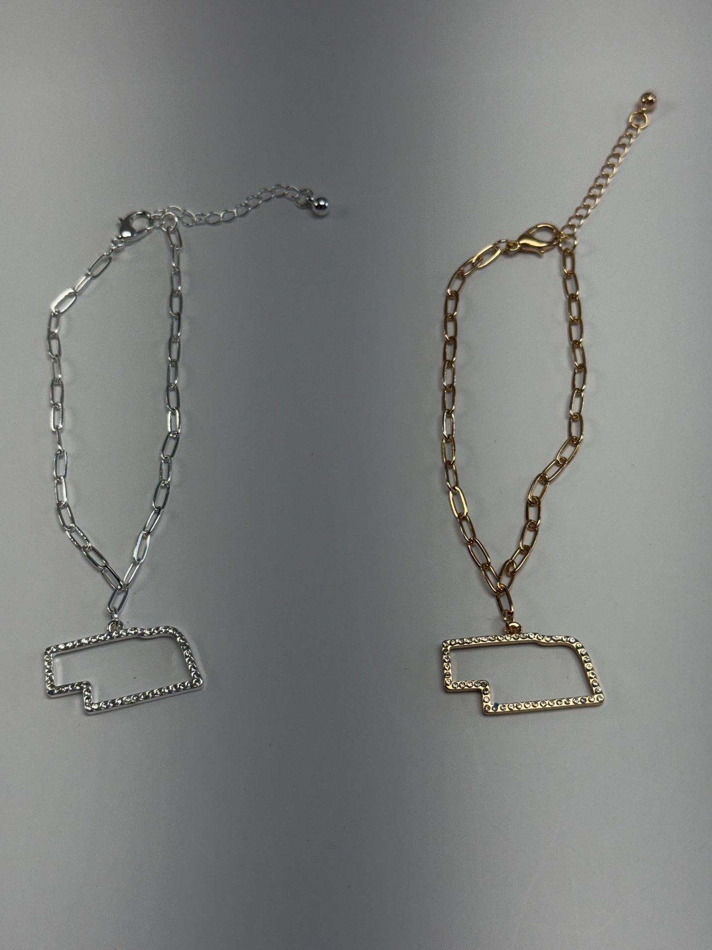 Nebraska State Outline Bracelet