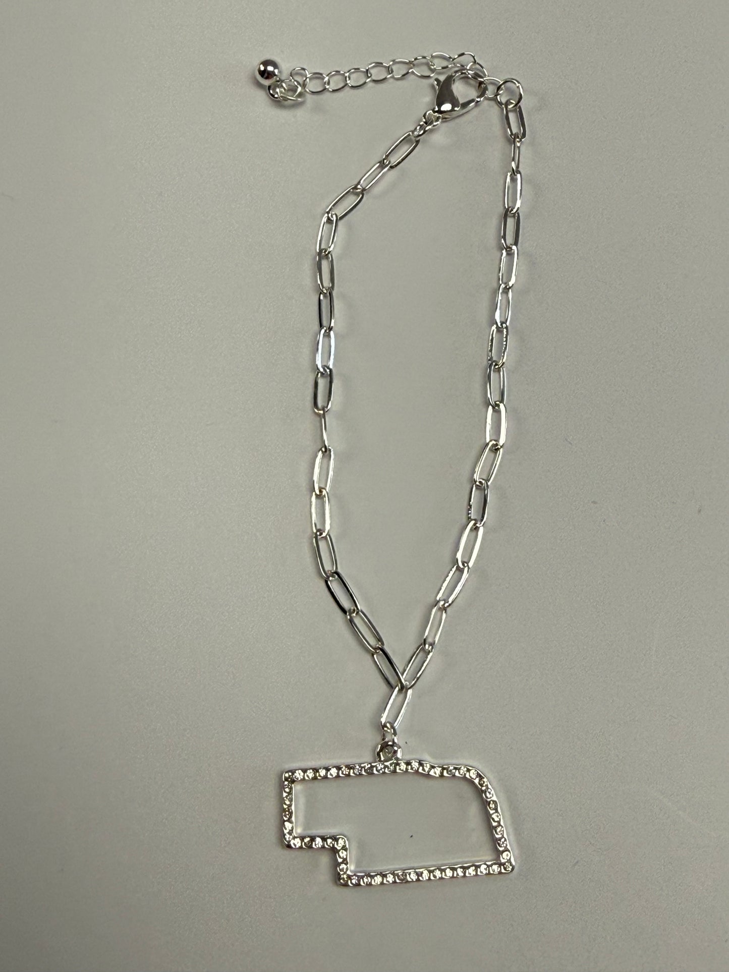 Nebraska State Outline Bracelet