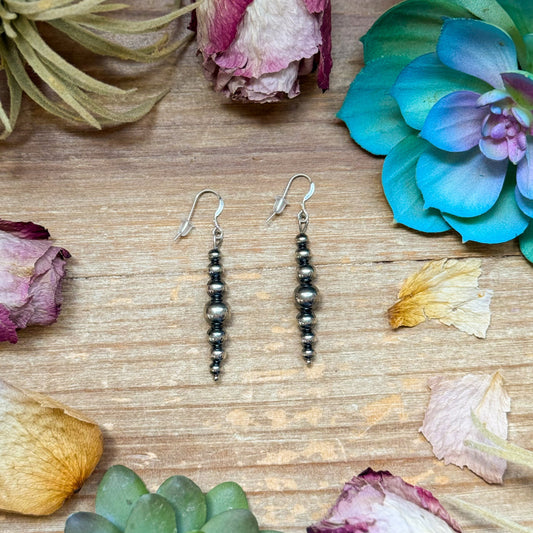 All Sterling Silver Pearls earrings simple