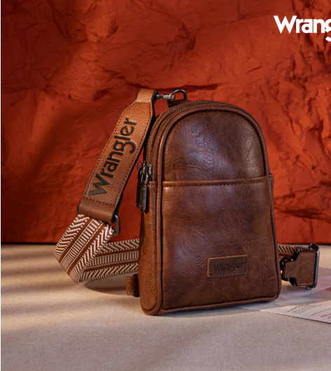 Wrangler Sling Bag/Crossbody/Chest Bag - Dark Brown