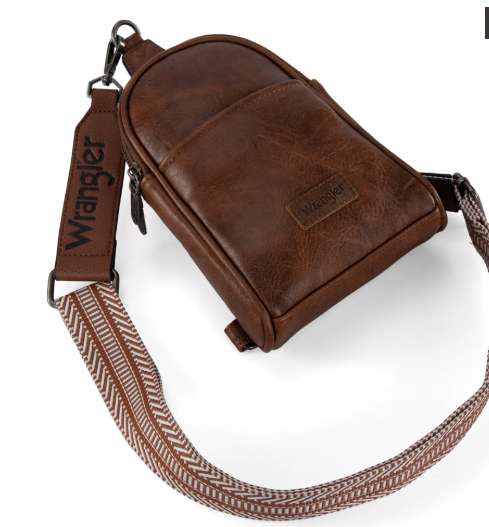 Wrangler Sling Bag/Crossbody/Chest Bag - Dark Brown