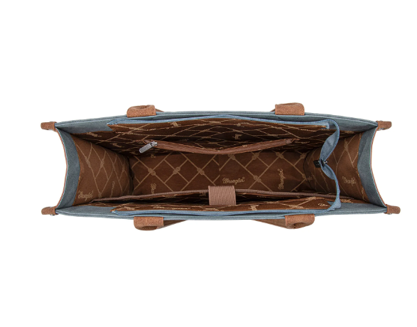 Wrangler Buckle Concealed Carry Large Tote-Jean