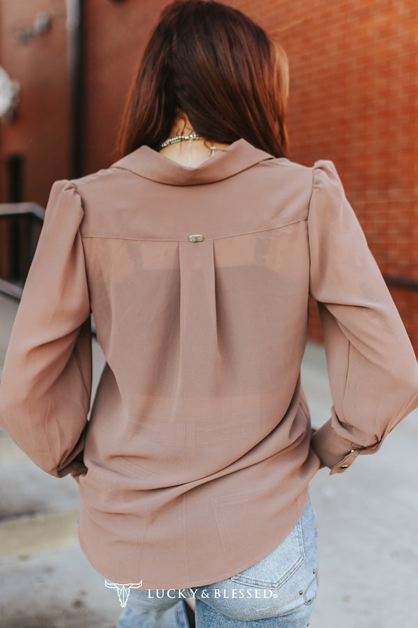 Chiffon Pearl Snap