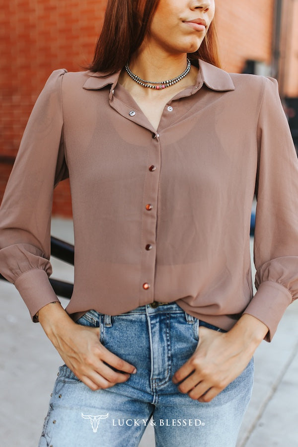 Chiffon Pearl Snap