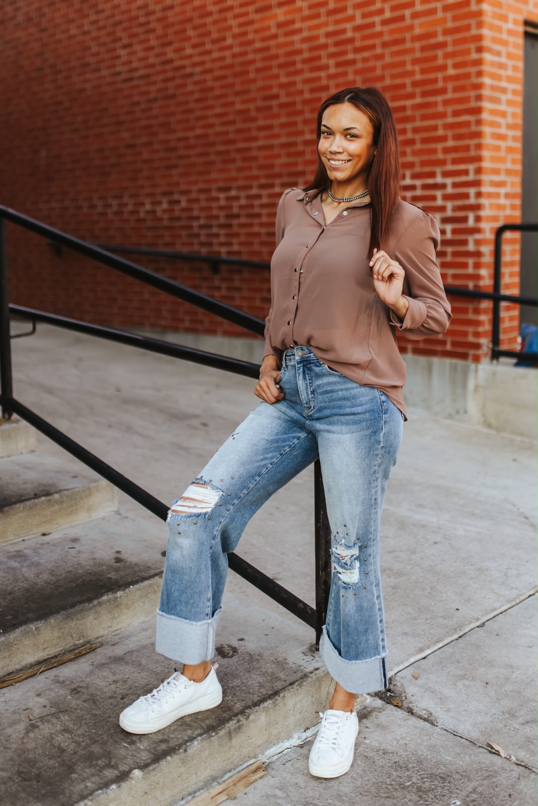Chiffon Pearl Snap