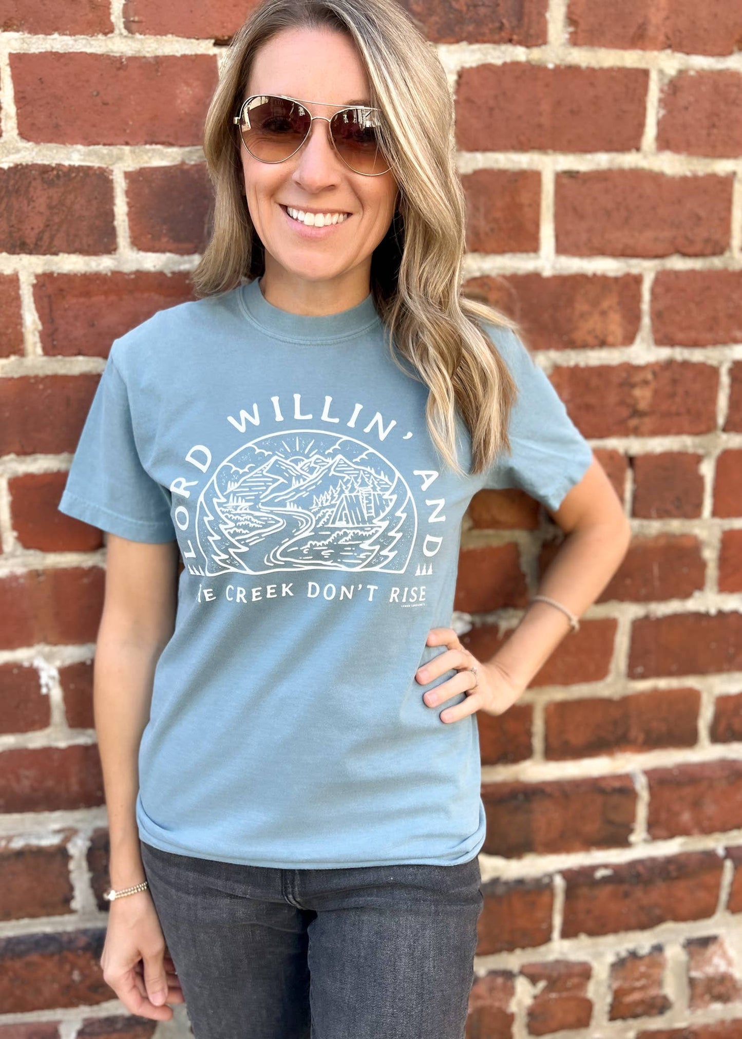 LORD WILLIN' - Comfort Color Graphic Tee  