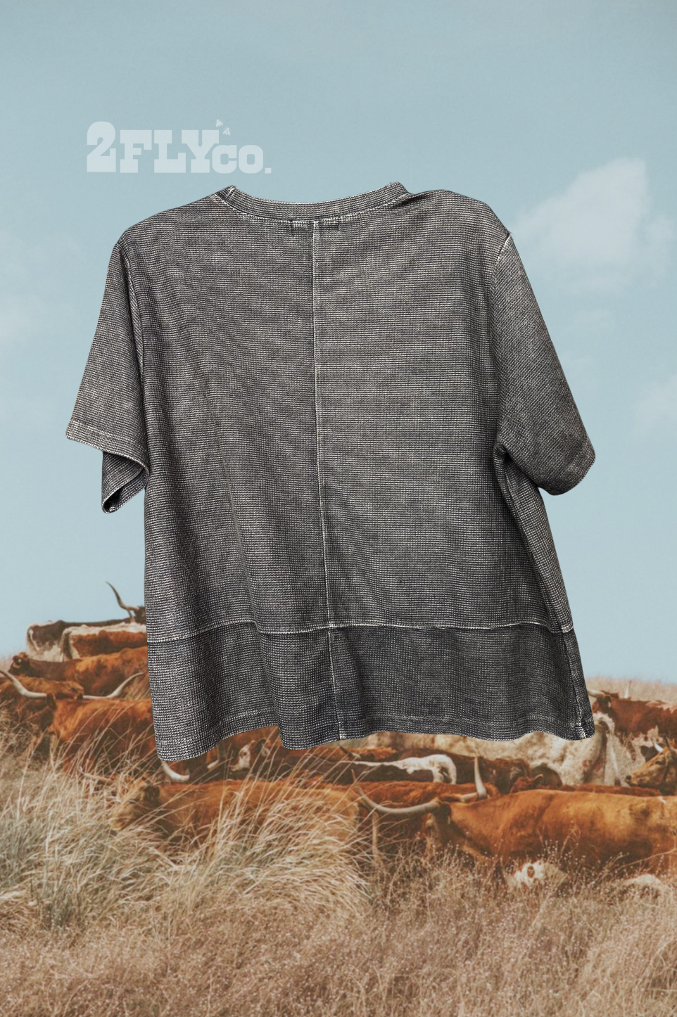 WESTERN CLASSIC TOP *CHARCOAL