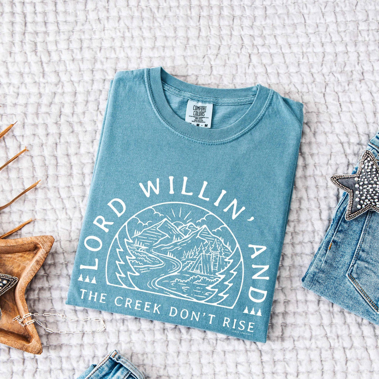 LORD WILLIN' - Comfort Color Graphic Tee  