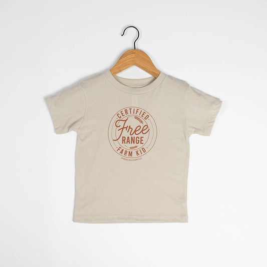 Western ‘Free Range Farm Kid’ Graphic Toddler/Youth Tee