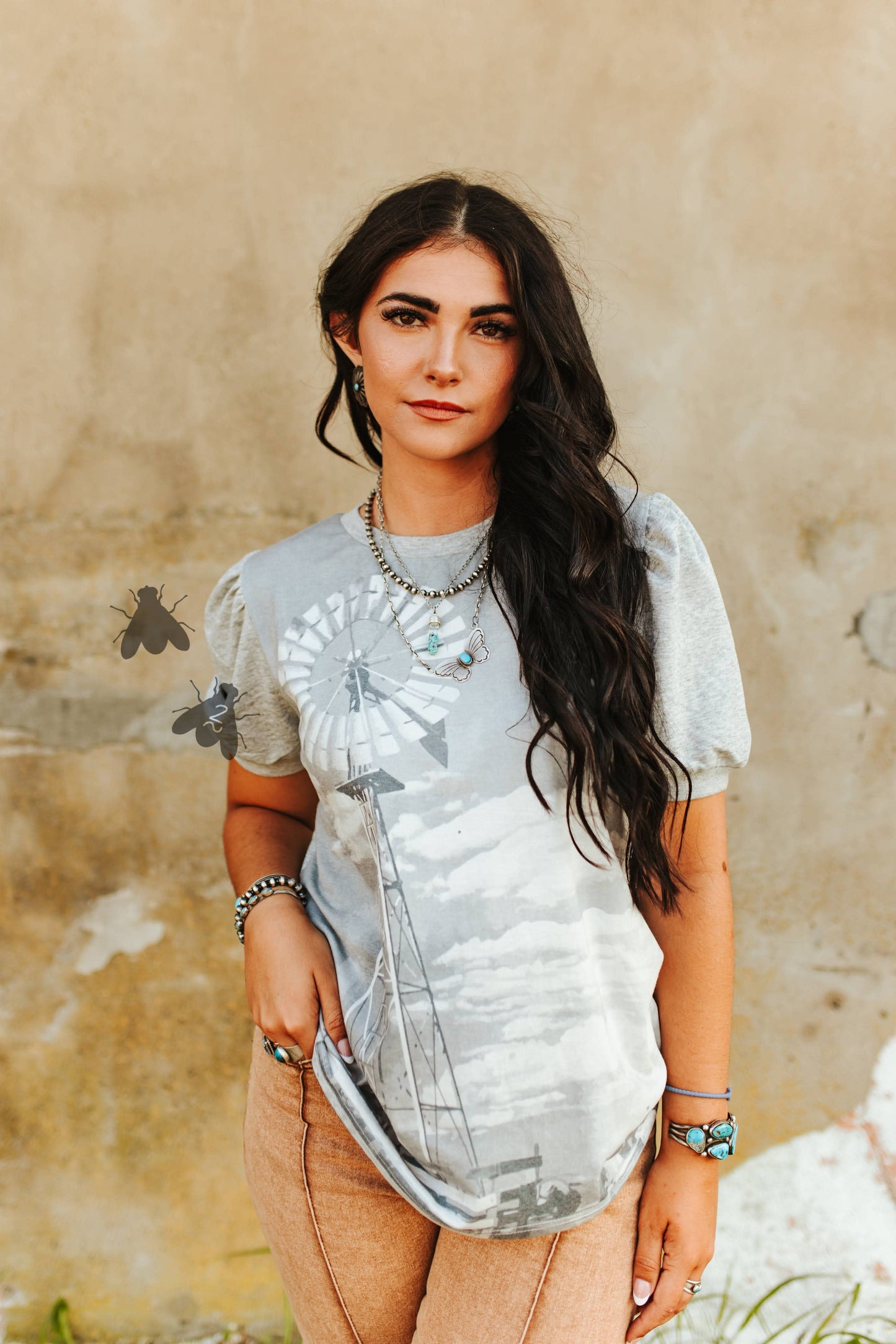 RANCH OASIS Puff Sleeve Tee