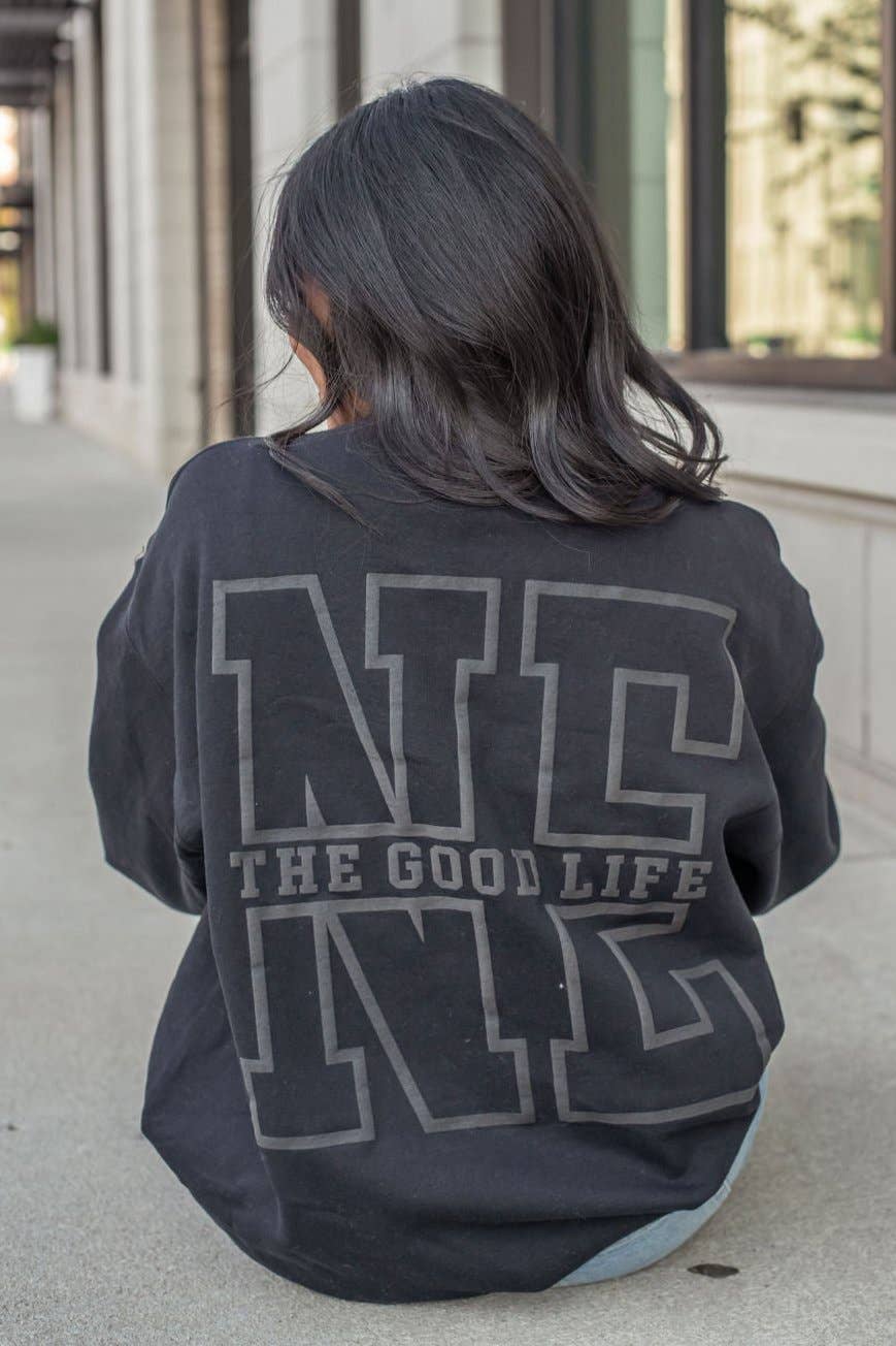 NE Crewneck Sweatshirt - Black