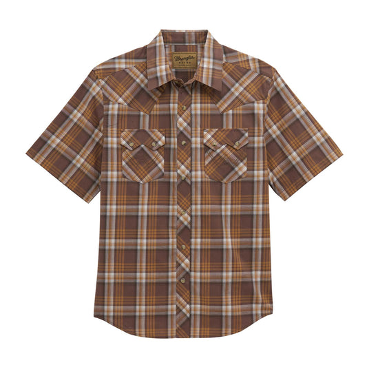 Men's Wrangler Retro® Short Sleeve Sawtooth Pocket Western Snap Shirt