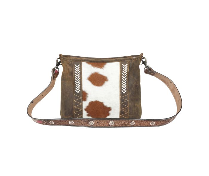 Myra Cornell Rose Leather & Hairon Bag