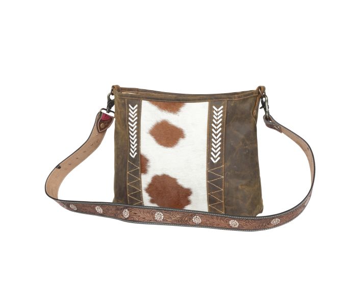 Myra Cornell Rose Leather & Hairon Bag