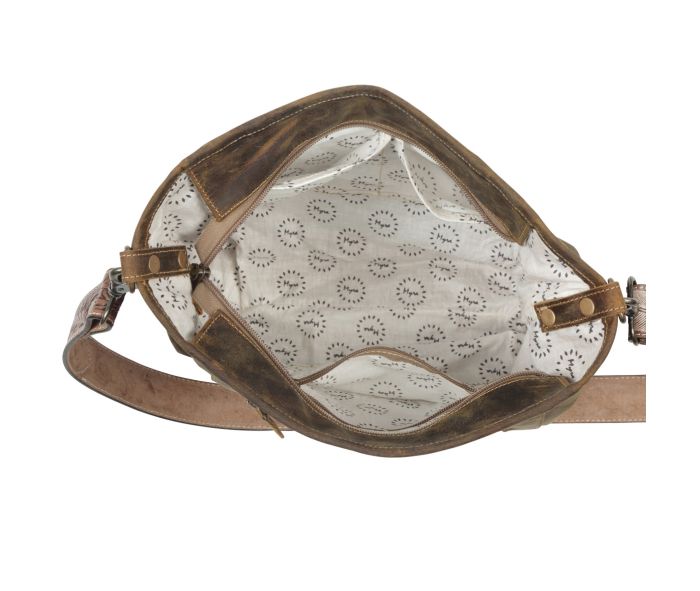 Myra Cornell Rose Leather & Hairon Bag