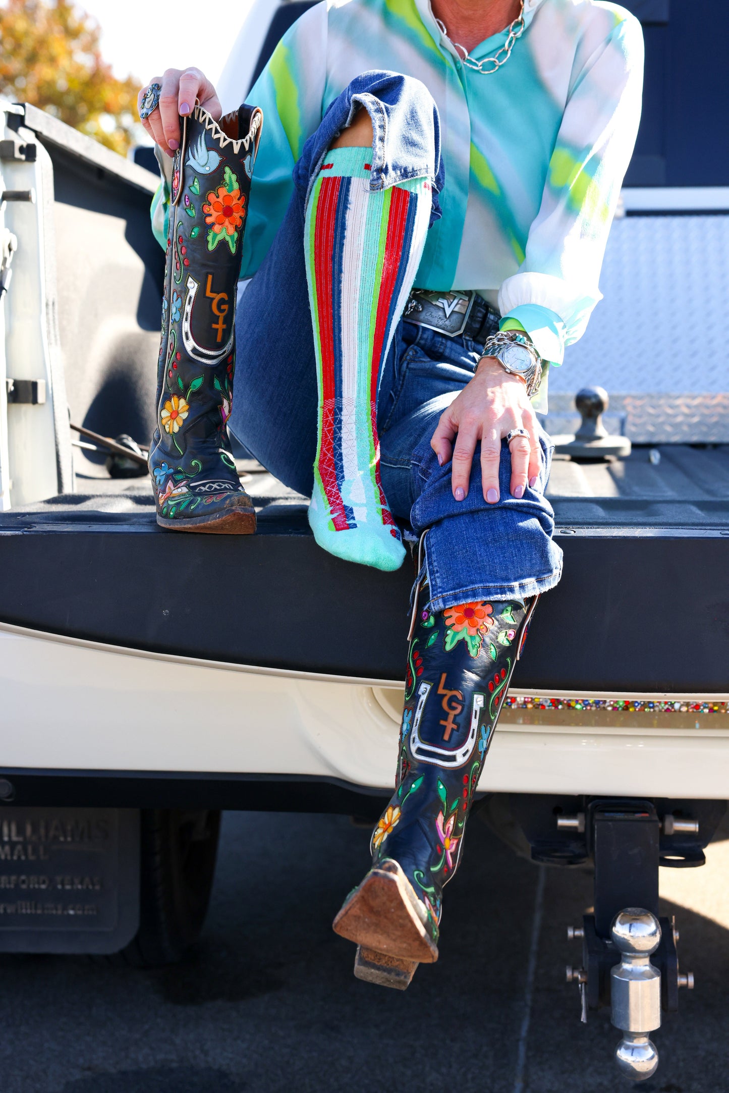 The Lucky 3 Pack | Western Soule Compass Performance Boot Socks